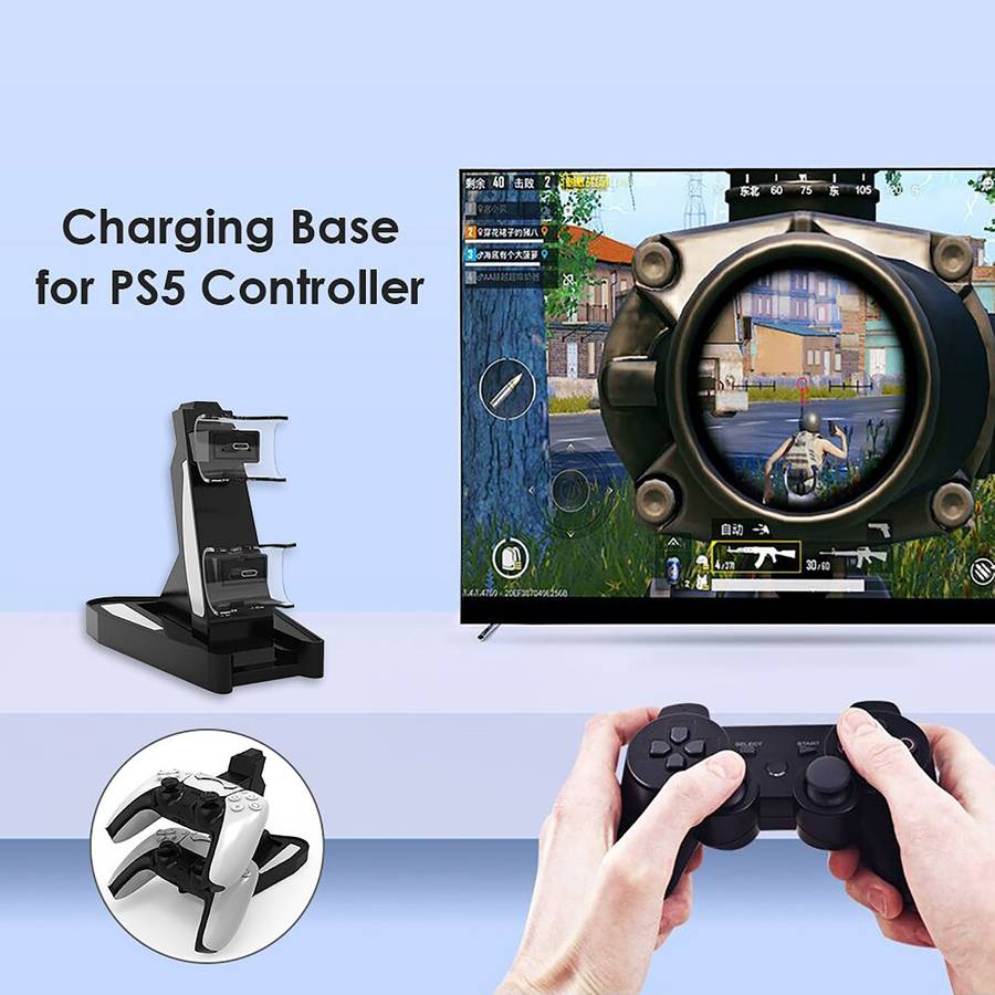 Dual USB Charging Station for Playstation 5 Controllers