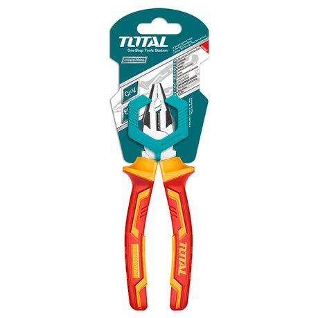 Total Heavy-Duty Insulated Combination Pliers- 7"/180mm