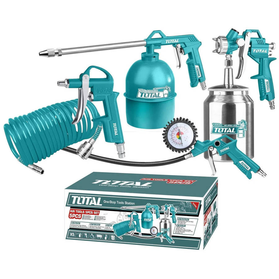 Total 5 Piece Air Tool Set