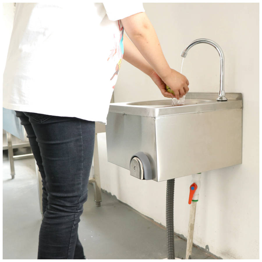 Wall Mounted Knee Operated Hand Washing Sink