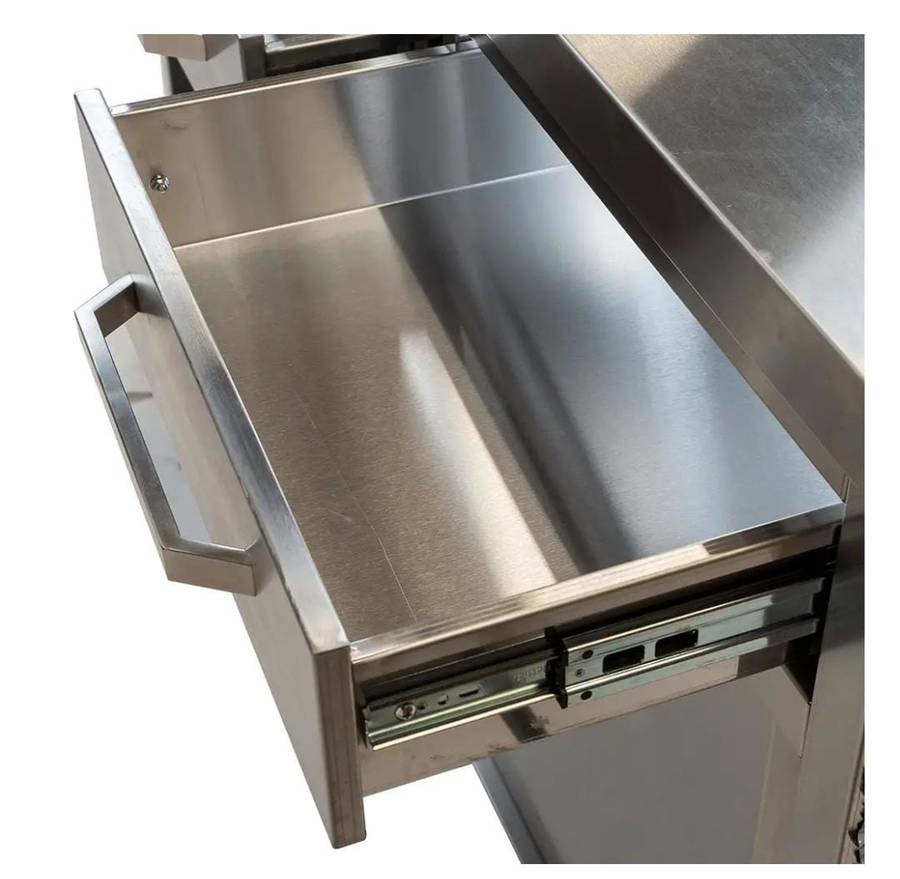 Stainless Steel Service Counter With Drawers - 1200mm x 700mm x 900mmH