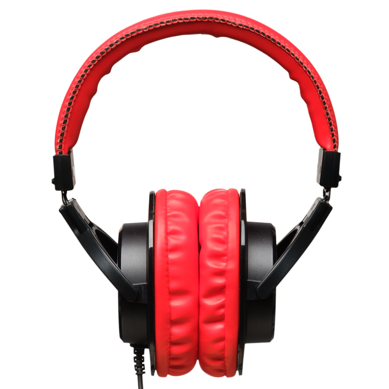 Prodipe 3000BR Headphones BLACK & RED COLOURED SERIES