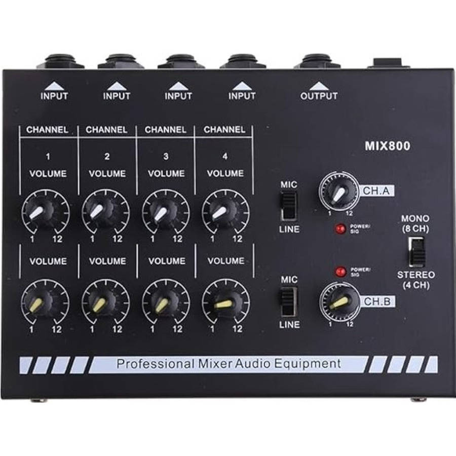 POWERWORKS PW-MIX-800 8 Channel Mixer