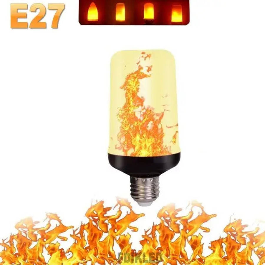 Simulated Flame LED Light Effect Bulb - 9W