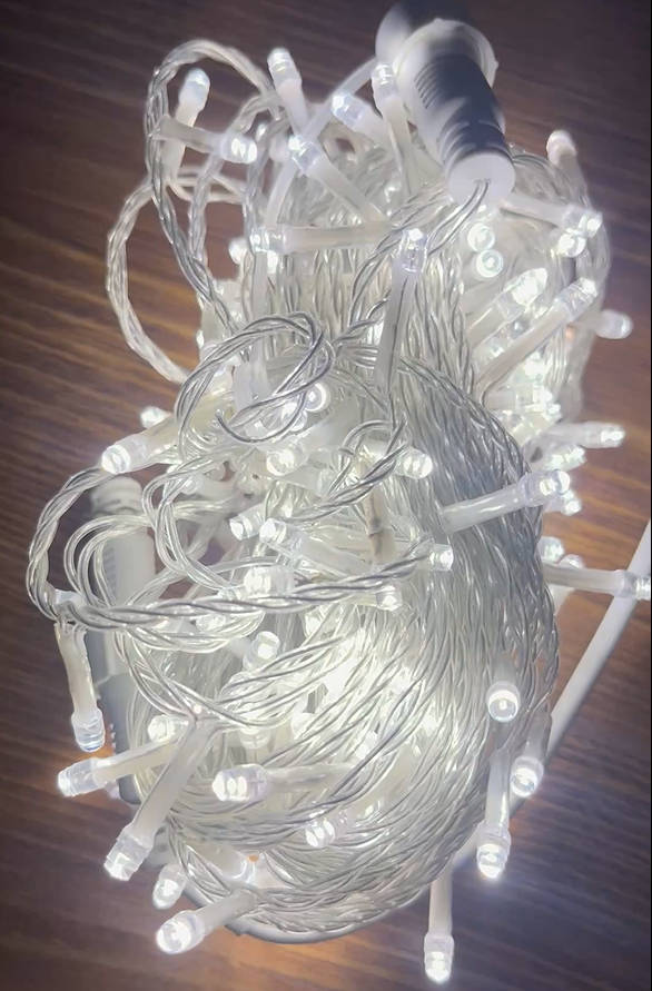 LED Fairy Lights Strings - Warm White 4000K 20m Steady