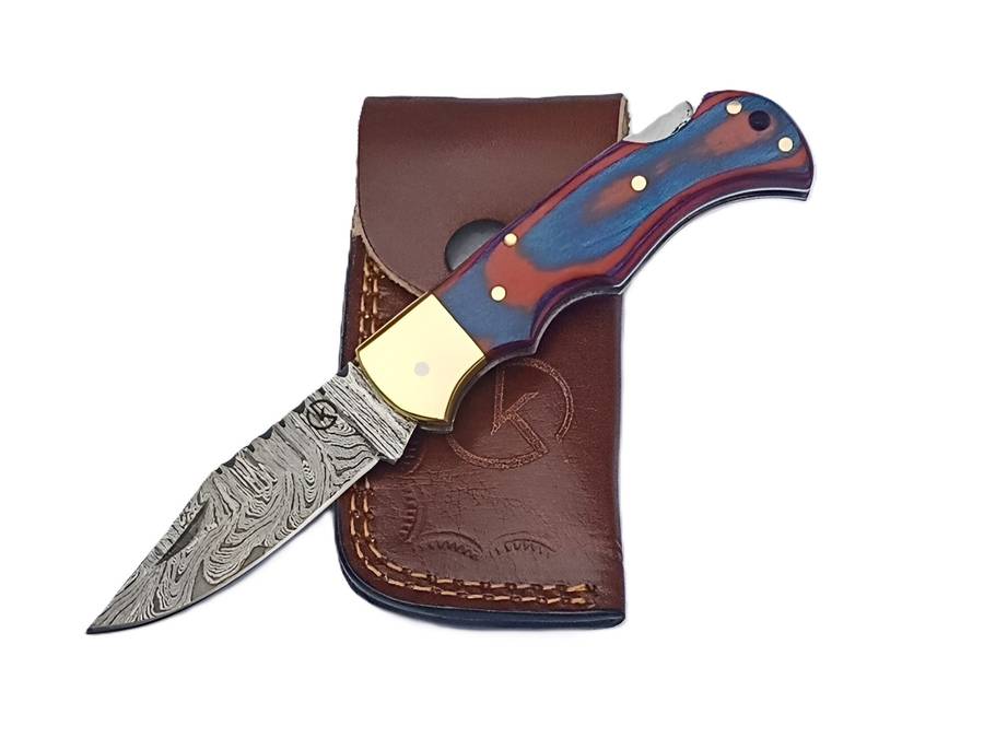 Handmade Damascus Folder - SCZ-952C