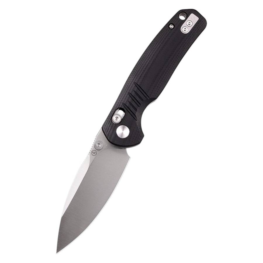Koch - Liner Lock D2 Blade, G10 Handle Folding Knife Black - QY25001B