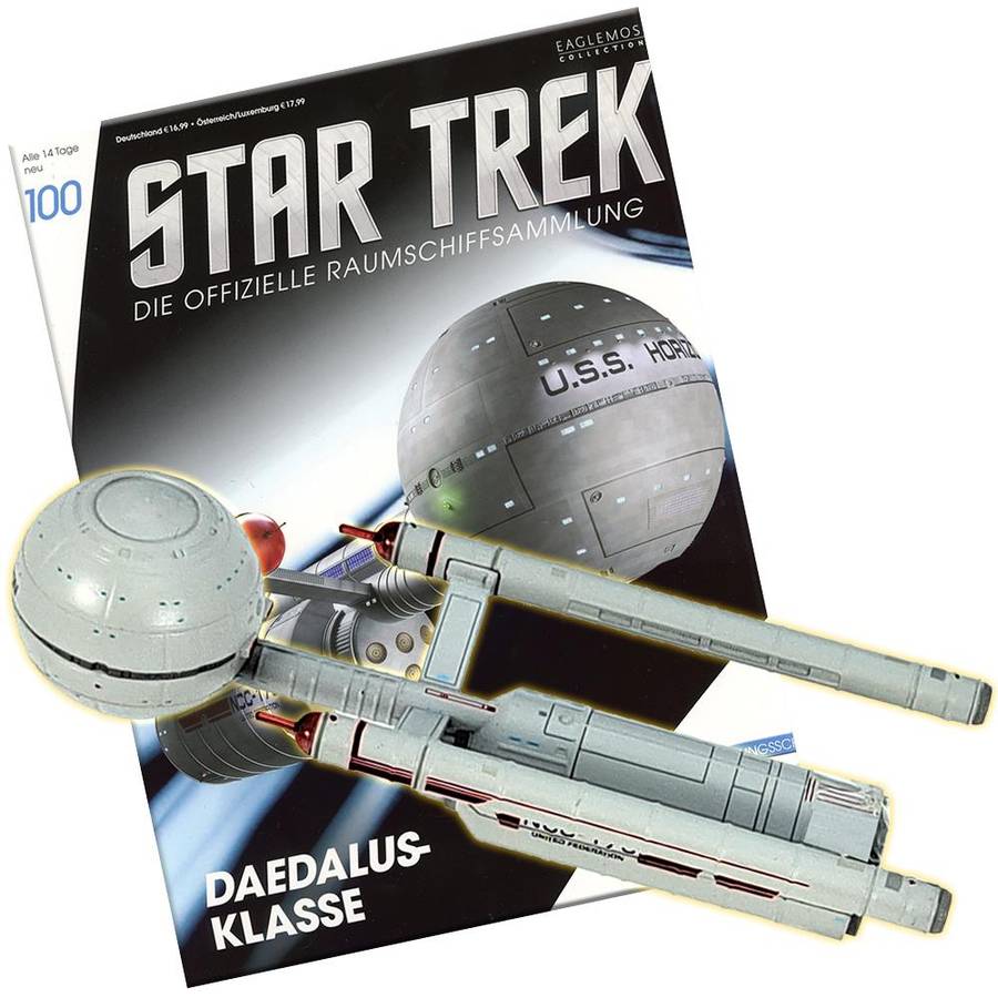 Star Trek Starships Collection - 13.5cm USS Horizon NCC-176 Daedalus Class - Issue 100 with Germa...