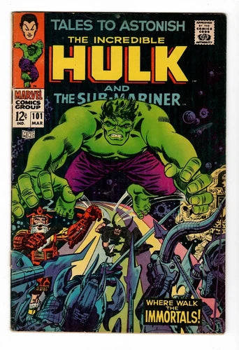 Tales to Astonish 101, Featuring the Hulk & Sub-Mariner Key Issue, 6.5 - 7.0