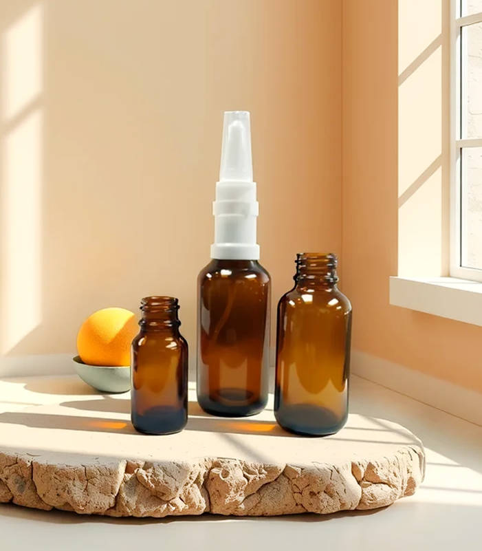 Nasal Spray with Glass Amber Bottle (18/415)