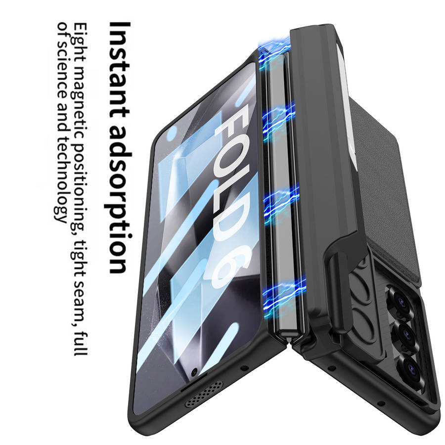 Samsung Z Fold 6 Pen Case Black & Grey with S Pen Holder SA