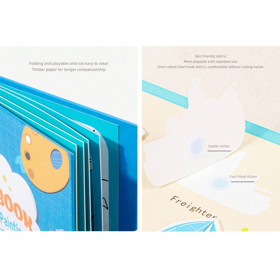 Montessori Quiet Book for Toddlers | Traffic & Animal Busy Book SA