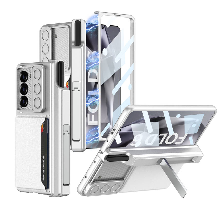 Samsung Z Fold 6 Pen Case Black & Grey with S Pen Holder SA