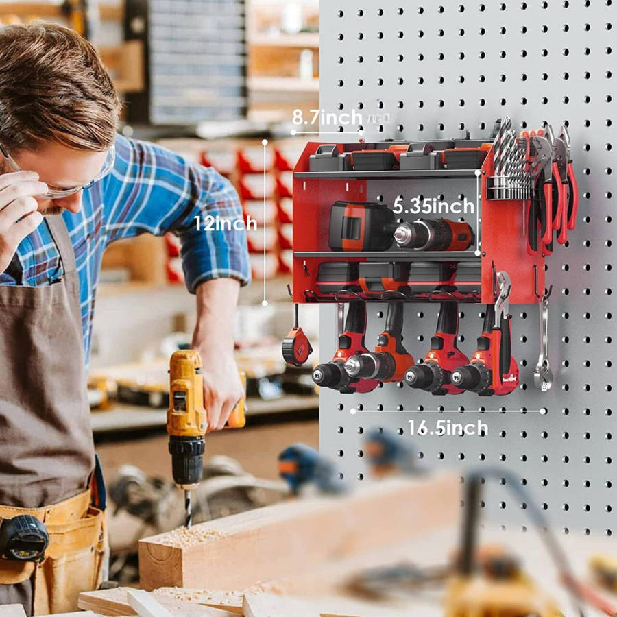 Heavy Duty Wall Mount Power Tool Organizer  South Africa