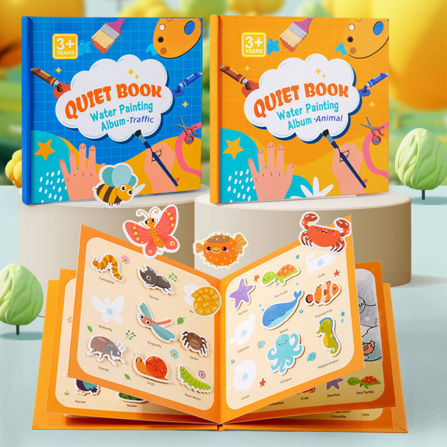 Montessori Quiet Book for Toddlers | Traffic & Animal Busy Book SA