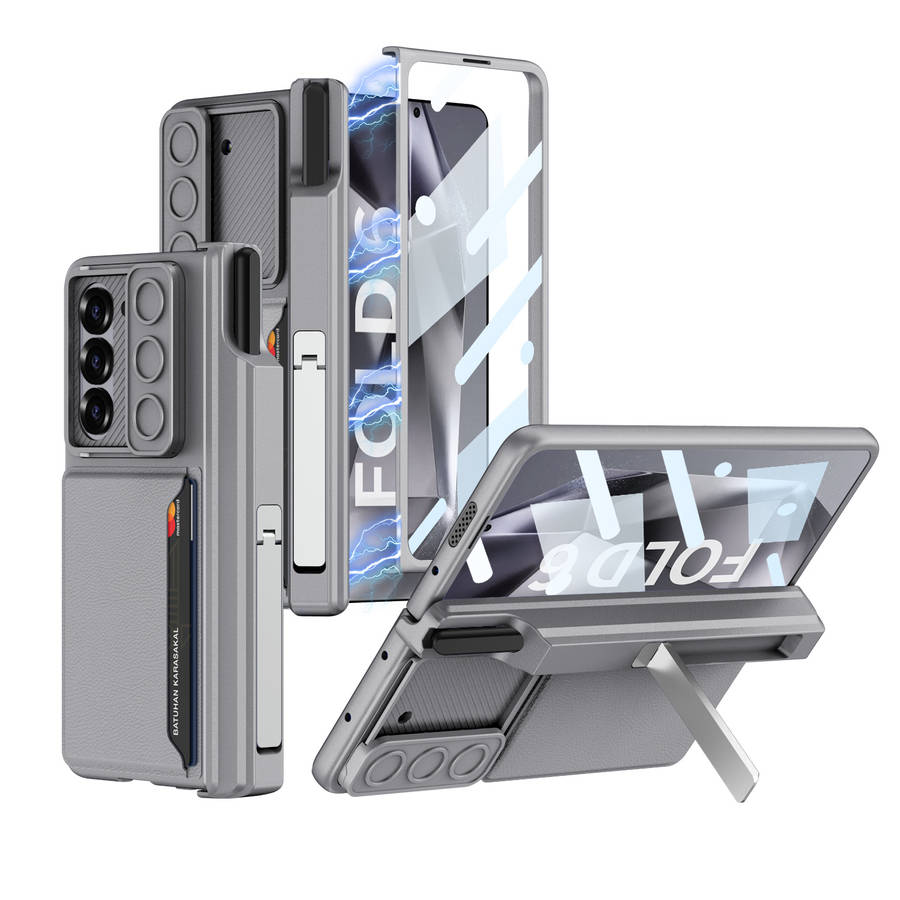 Samsung Z Fold 6 Pen Case Black & Grey with S Pen Holder SA
