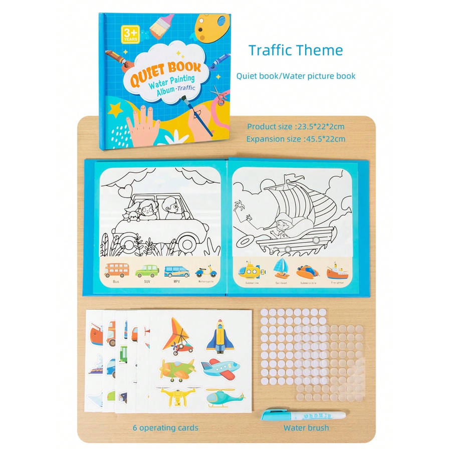 Montessori Quiet Book for Toddlers | Traffic & Animal Busy Book SA