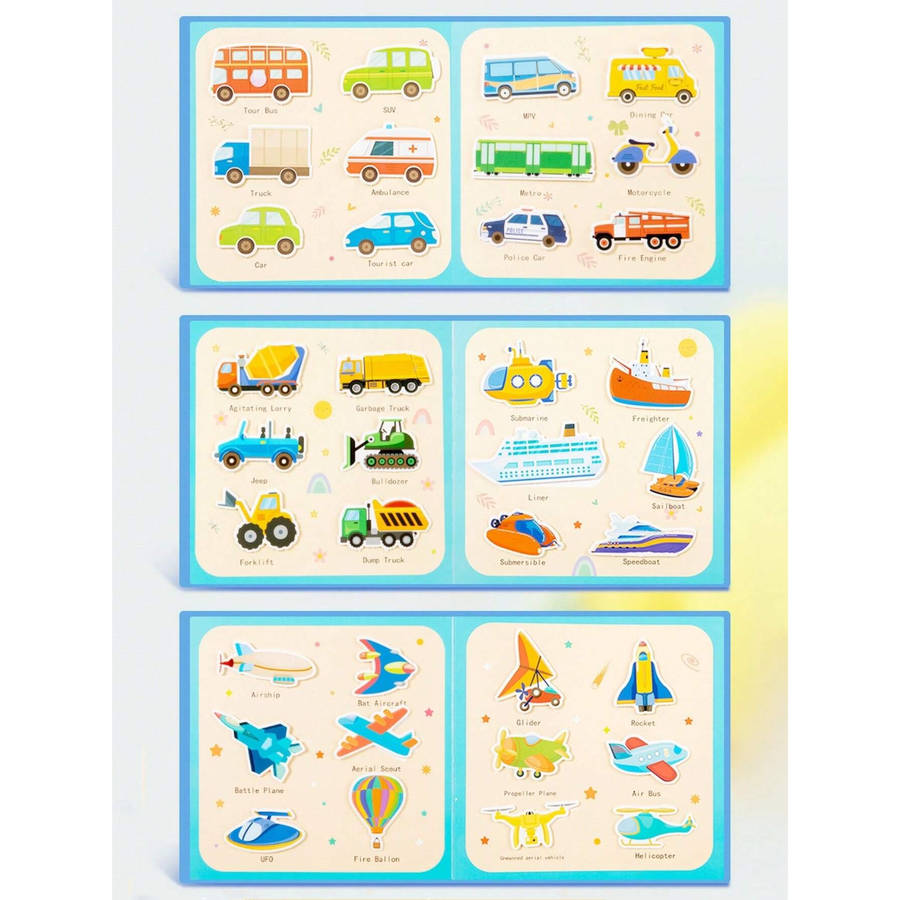 Montessori Quiet Book for Toddlers | Traffic & Animal Busy Book SA