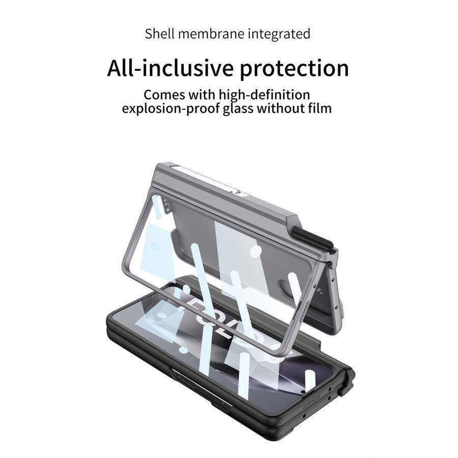 Samsung Z Fold 6 Pen Case Black & Grey with S Pen Holder SA
