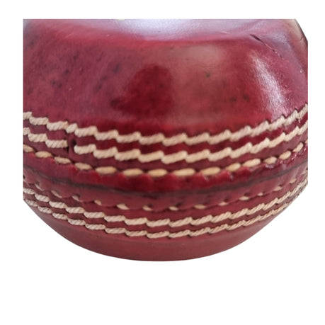 NAS Aggot Cricket Skill Coaching Seam Training Leather Ball - 140 grams