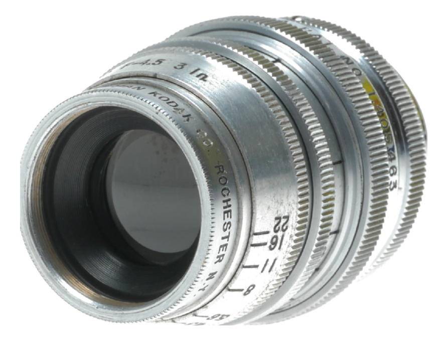 Kodak Cine-Ektar 3 inch f/1.4 Telephoto Lens C-mount vintage