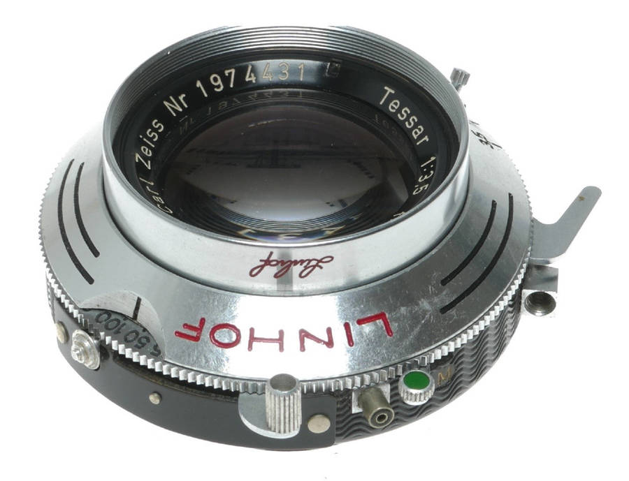 Carl Zeiss Tessar 105mm f/3.5 Camera Lens Linhof Compur