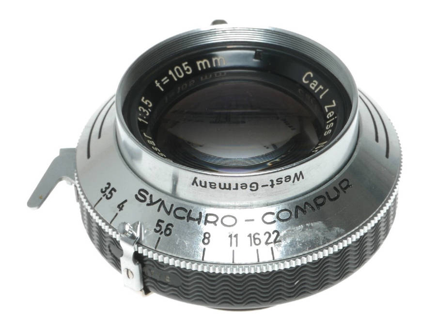 Carl Zeiss Tessar 105mm f/3.5 Camera Lens Linhof Compur