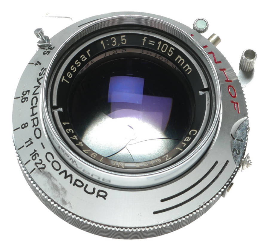Carl Zeiss Tessar 105mm f/3.5 Camera Lens Linhof Compur