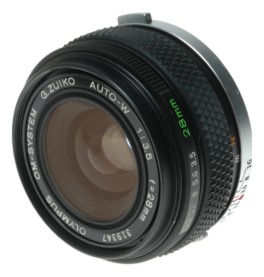 Olympus OM - System G.Zuiko Auto - W 28mm f/3.5 Lens Made