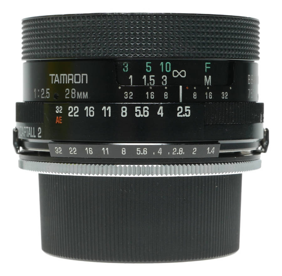 Tamron Adaptall 2 28mm f/2.5 Manual Focus Lens Pentax K