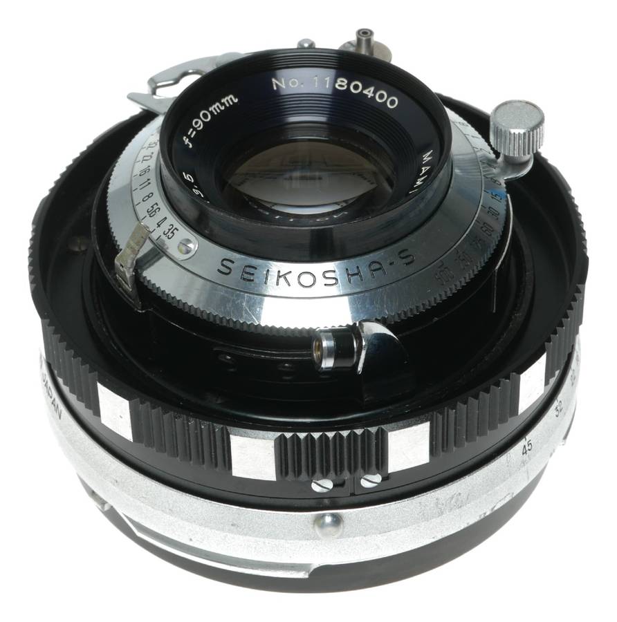 Mamiya-Sekor 90mm f/3.5 Camera Lens with Seikosha-S Shutter