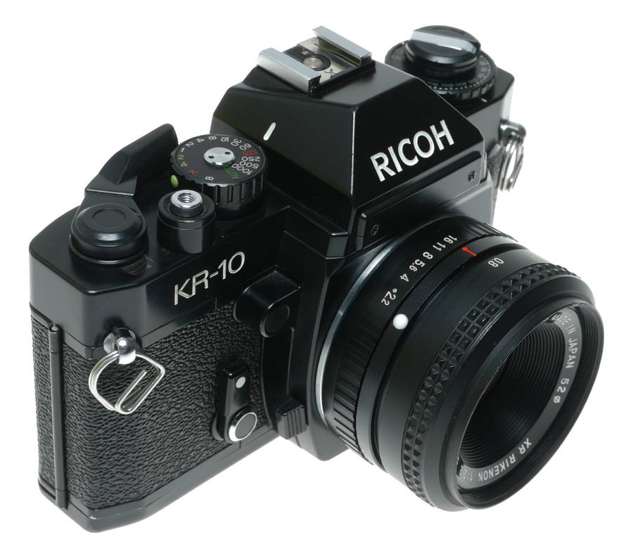Ricoh KR-10 SLR Camera with XR Rikenon 55mm f/2.2 Lens