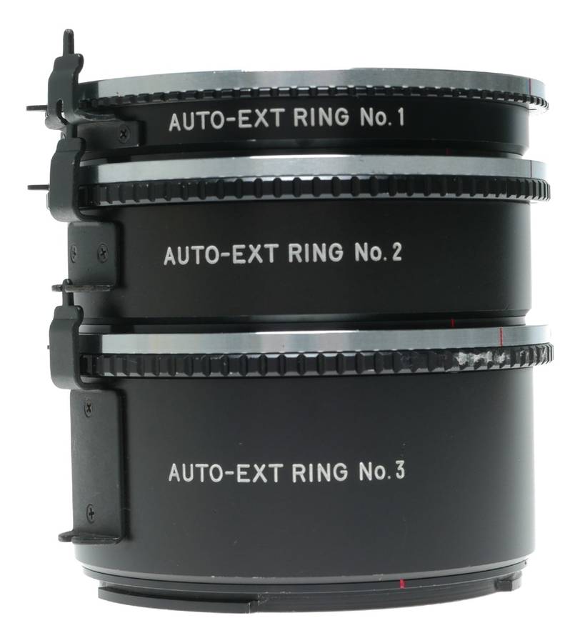 Mamiya M645 Auto Extension Ring Set No. 1, 2, 3 Medium