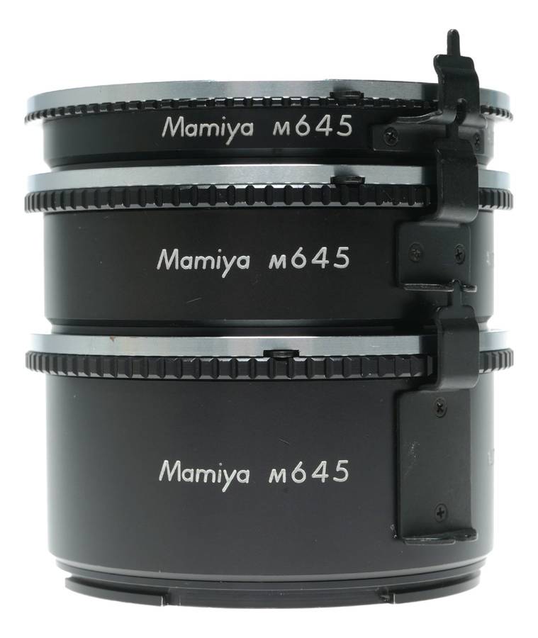Mamiya M645 Auto Extension Ring Set No. 1, 2, 3 Medium