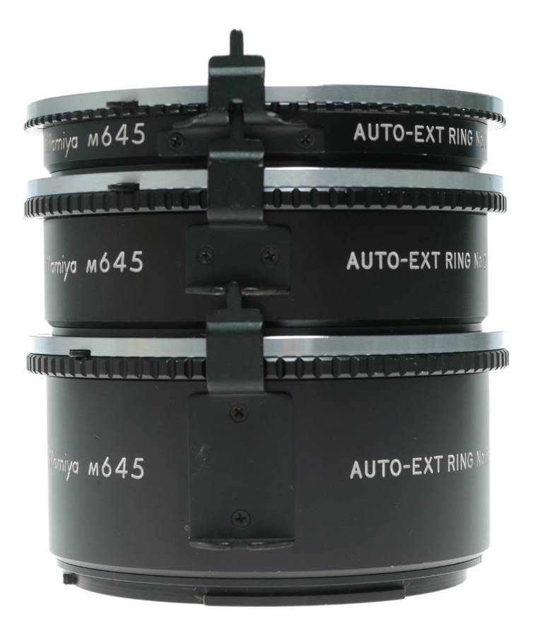 Mamiya M645 Auto Extension Ring Set No. 1, 2, 3 Medium
