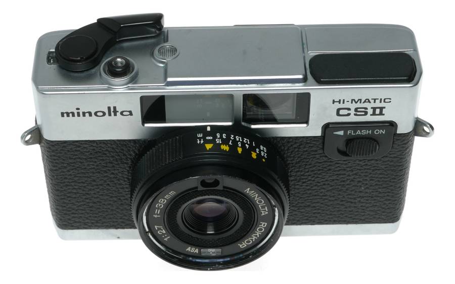 Minolta Hi - Matic CSII Film Camera 38mm f/2.7 Rokkor Lens