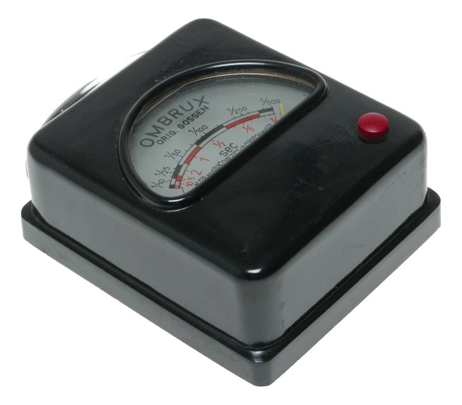 Gossen Ombrux Light Meter with Exposure Times and DIN Scale
