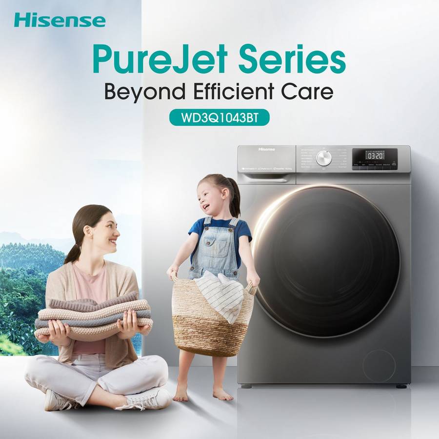 Hisense 10.5KG, Front loader wash and dry-WD3Q1043BT
