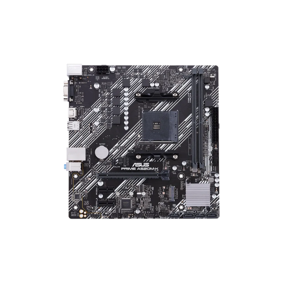 ASUS PRIME A520M-K, AMD, Socket AM4, AMD Ryzen 3