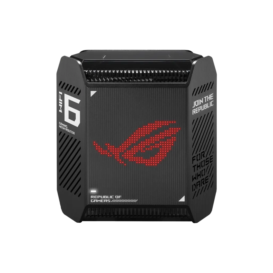 ASUS ROG Rapture GT6 (B-2-PK), Black, Internal, Mesh router, Power, 538.8 m², Tri-band (2.4 GHz ...