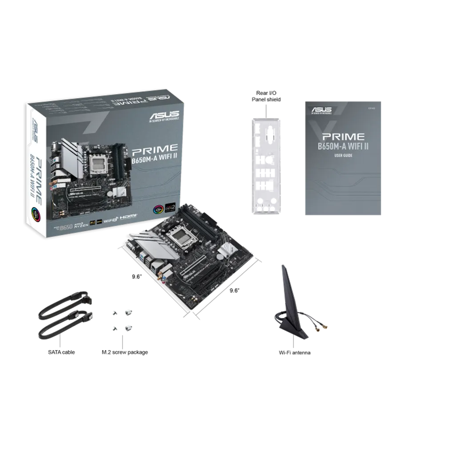 ASUS PRIME B650M-A WIFI II, AMD, Socket AM5, AMD Ryzen 7
