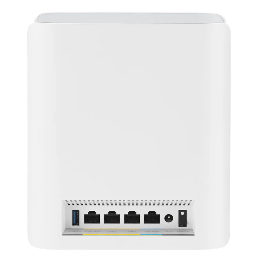ASUS ZenWiFi BT8 (2-pack), White, Internal, Mesh system, Power, 548 m², Tri-band (2.4 GHz / 5 GH...