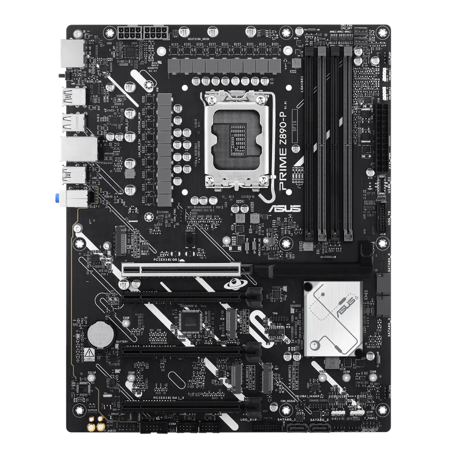 ASUS PRIME Z890-P, Intel, LGA 1851 (Socket V1), Intel Core Ultra (Series 2)