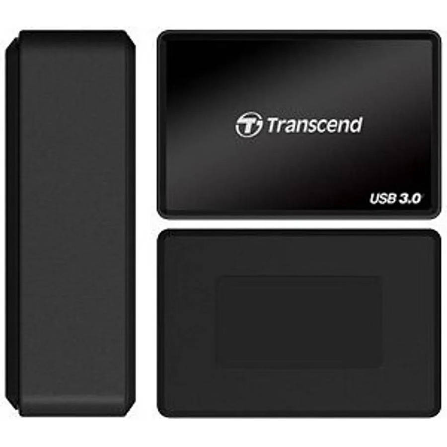 Transcend RDF2 Card Reader, CF, CF Type II, Black, CE/FCC/BSMI/KC/RCM/EAC