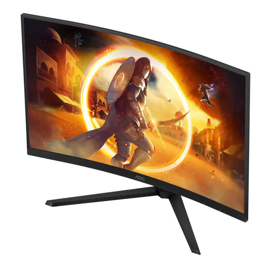AOC G4 CQ32G4VE, 81.3 cm (32"), 2560 x 1440 pixels, Quad HD, LCD, 0.5 ms, Black, Grey