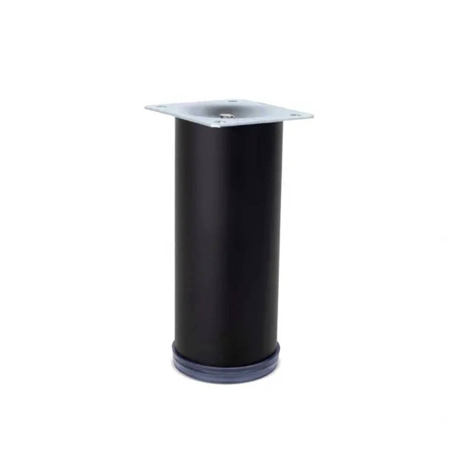 Straight Round Leg, Eco, H125mm x 50mm, Black