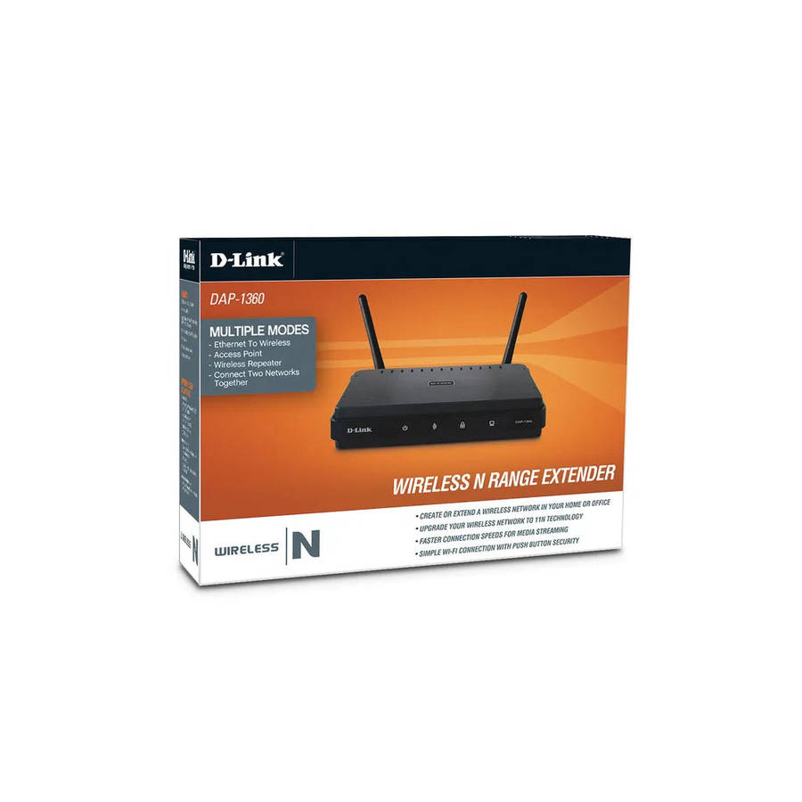 D-Link DAP-1360, 300 Mbit/s, SSID, TKIP, WPA-EAP, WPA-PSK, WPA2-EAP, WPA2-PSK, WPS, 10,100 Mbit/s