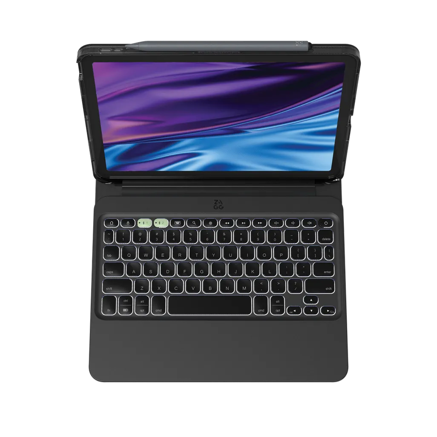 ZAGG Pro Keys 2, QWERTY, UK English, Apple, iPad Air 11 (M2), Black, 27.9 cm (11")