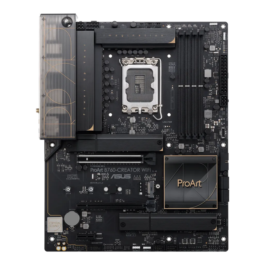 ASUS PROART B760-CREATOR WIFI, Intel, LGA 1700, Intel® Celeron®