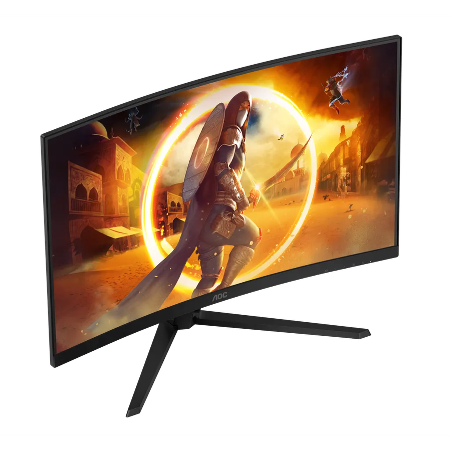AOC G4 CQ32G4VE, 81.3 cm (32"), 2560 x 1440 pixels, Quad HD, LCD, 0.5 ms, Black, Grey